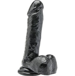 Get Real DILDO 18 CM WITH BALLS BLACK