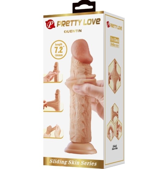 Pretty Love QUENTIN REALISTIC DILDO 18 CM FLESH