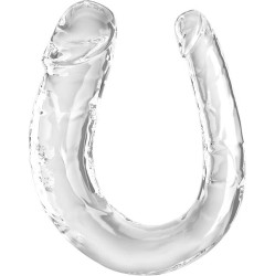 King Cock DOUBLE TROUBLE DOUBLE DILDO 33 CM CLEAR
