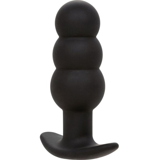 Calexotics ROCK BOTTOM BEADED ANAL PLUG 10 VIBRATIONS SILICONE BLACK