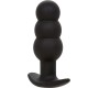 Calexotics ROCK BOTTOM BEADED ANAL PLUG 10 VIBRATIONS SILICONE BLACK