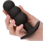 Calexotics ROCK BOTTOM BEADED ANAL PLUG 10 VIBRATIONS SILICONE BLACK