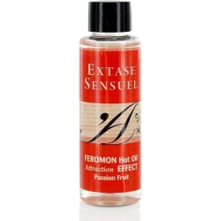Extase Sensual HEAT EFFECT MASSAGE OIL WITH PASSION FRUIT PHEROMONES 100 ML