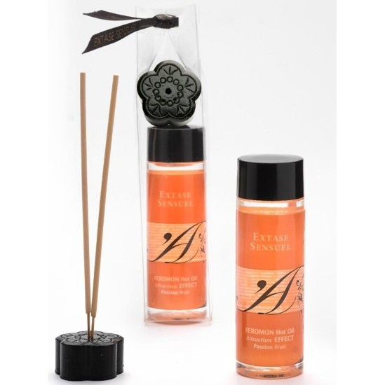 Extase Sensual HEAT EFFECT MASSAGE OIL WITH PASSION FRUIT PHEROMONES 100 ML