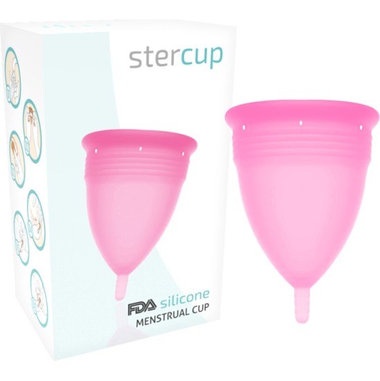 Stercup FDA SILICONE MENSTRUAL CUP PINK - SIZE L