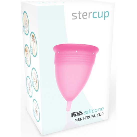 Stercup FDA SILICONE MENSTRUAL CUP PINK - SIZE L
