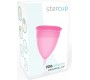 Stercup FDA SILICONE MENSTRUAL CUP PINK - SIZE L