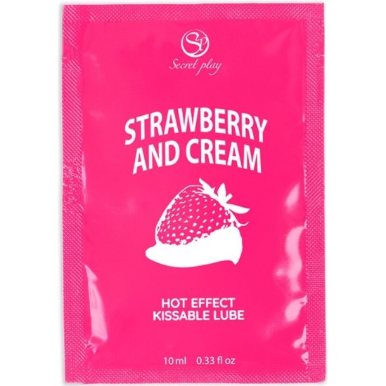 Secretplay Cosmetic SECRETPLAY - SINGLE DOSE LUBRICANT STRAWBERRIES & CREAM 10 ML