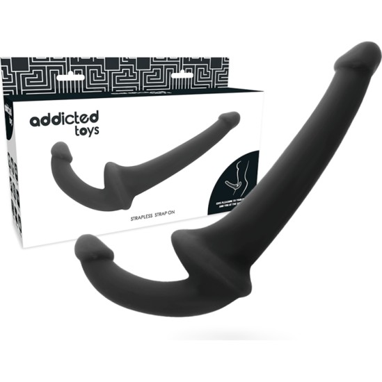 Addicted Toys DILDO WITH RNA S WITHOUT SUBJECTION BLACK