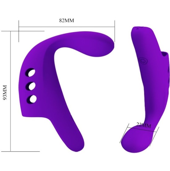 Pretty Love Smart PRETTY LOVE - GORGON PURPLE RECHARGEABLE FINGER VIBRATOR