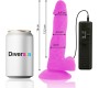 Diversia FLEXIBLE VIBRATING DILDO PURPLE 18 CM -O- 4 CM