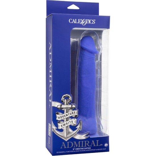 Calexotics ADMIRAL CAPTAIN REALISTIC DILDO VIBRATOR BLUE