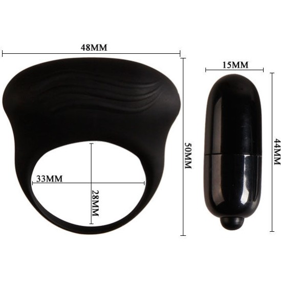 Pretty Love Male PRETTY LOVE - BERTRAM BLACK VIBRATOR RING