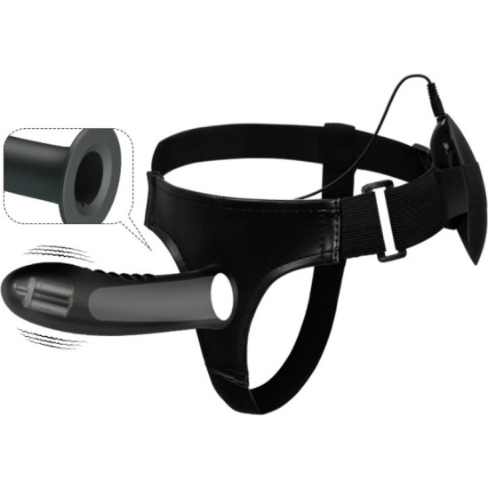 Pretty Love MYRON STRAP ON WITH VIBRATION AND HOLLOW DILDO