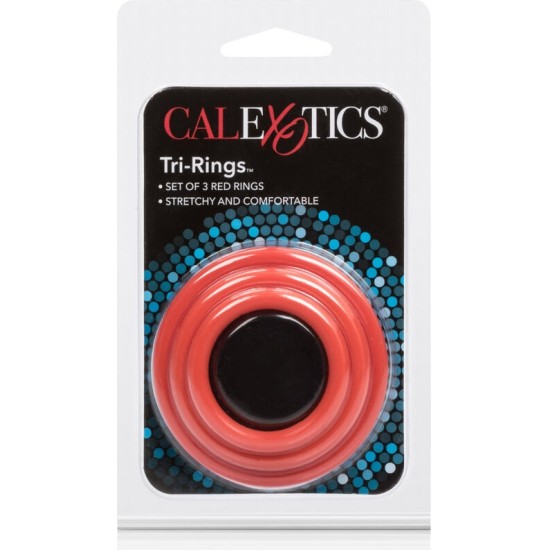 Calexotics TRI-RINGS SET RED