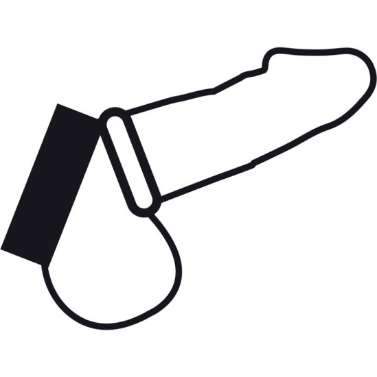 Darkness Bondage DARKNESS - METAL RING FOR THE PENIS AND TESTICLES