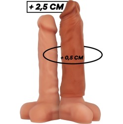 Virilxl LIQUID SILICONE V5 BROWN PENIS EXTENSION