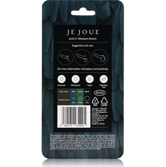 Je Joue BLUE SILICONE RING - MINIMUM STRANGULATION