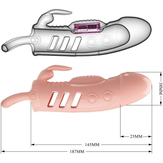 Pretty Love SLOANE NATURAL RABBIT PENIS SHEATH