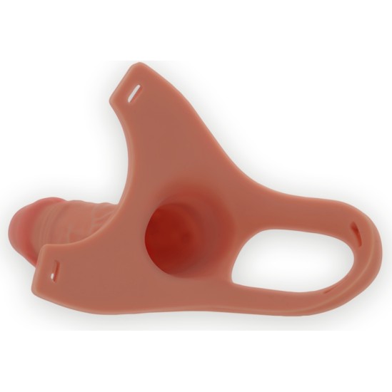 Intense Couples Toys INTENSE - HOLLOW HARNESS WITH SILICONE DILDO 16 X 3.5 CM