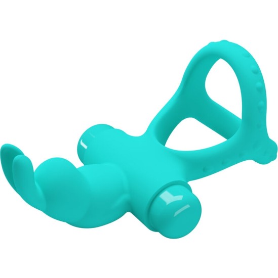 Pretty Love Male PRETTY LOVE - FIGGY GREEN RABBIT VIBRATOR RING