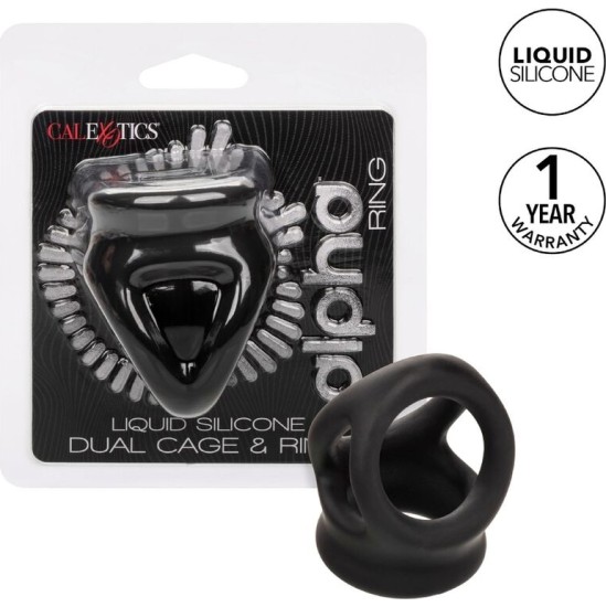 Calexotics ALPHA DUAL CAGE RING BLACK