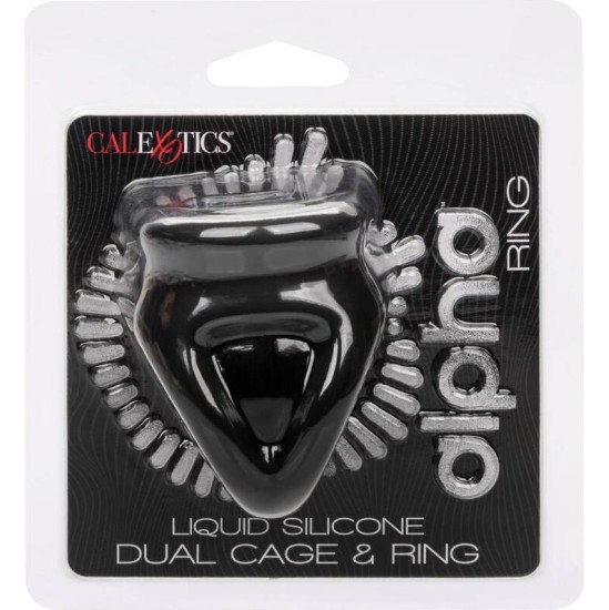 Calexotics ALPHA DUAL CAGE RING BLACK