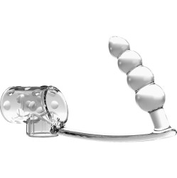 Pretty Love Male PRETTY LOVE - PENIS SLEEVE WITH ANAL PLUG TRANSPARENT