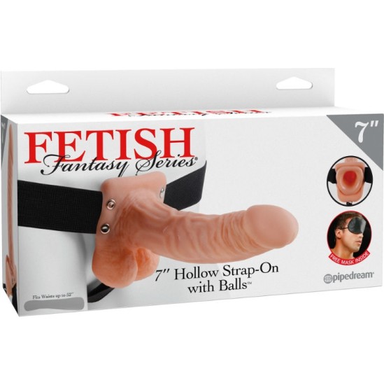 Fetish Fantasy Series Strap-On Hollow Dildo 7 Flesh