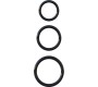 Fantasy C-Ringz Silicone 3-Ring Stamina Set Black