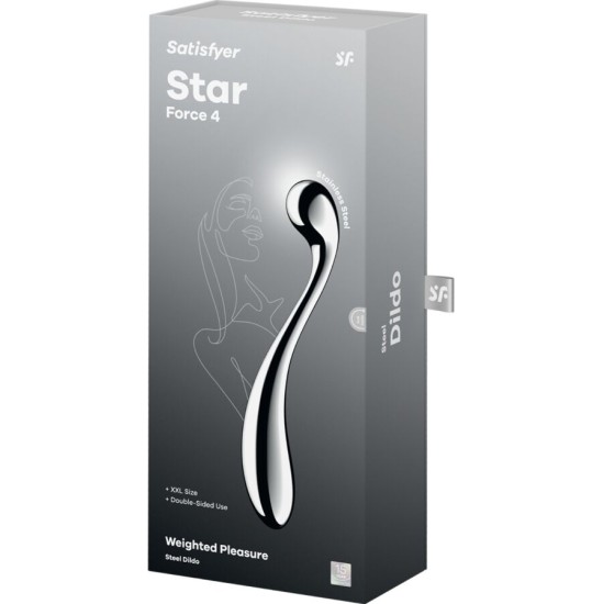 Satisfyer Dildo SATISFYER - STAR FORCE 4 STAINLESS STEEL DOUBLE-ENDED DILDO