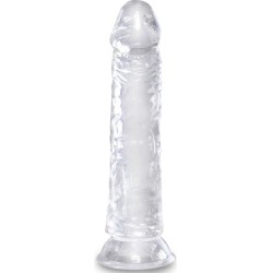 King Cock CLEAR REALISTIC PENIS 19.7 CM TRANSPARENT