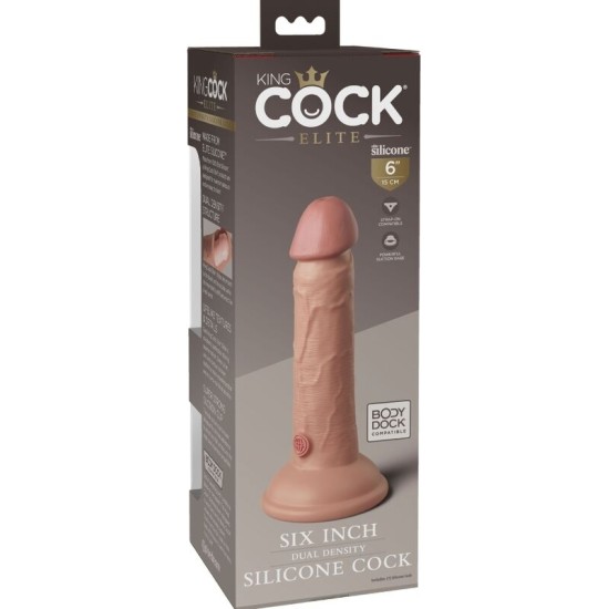 King Cock ELITE REALISTIC SILICONE DILDO 15.2 CM
