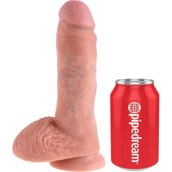 King Cock 8 DILDO FLESH WITH BALLS 20.3 CM