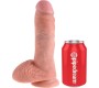 King Cock 8 DILDO FLESH WITH BALLS 20.3 CM