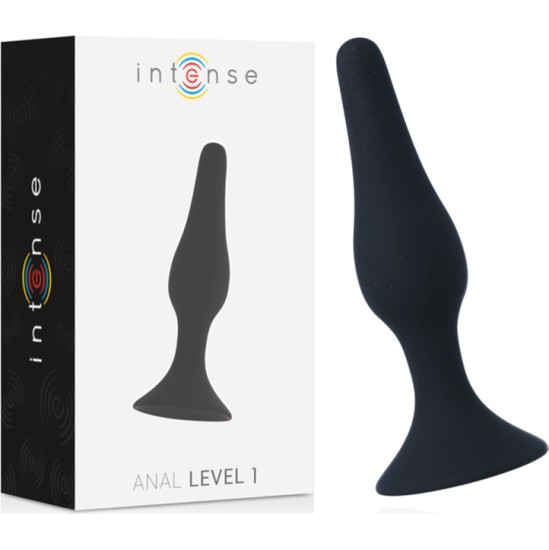 Intense Anal Toys INTENSE - ANAL LEVEL 1 10.5CM BLACK