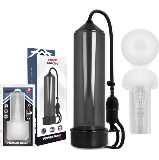 Pump Addicted RX5 BLACK WITH MASTURBATOR