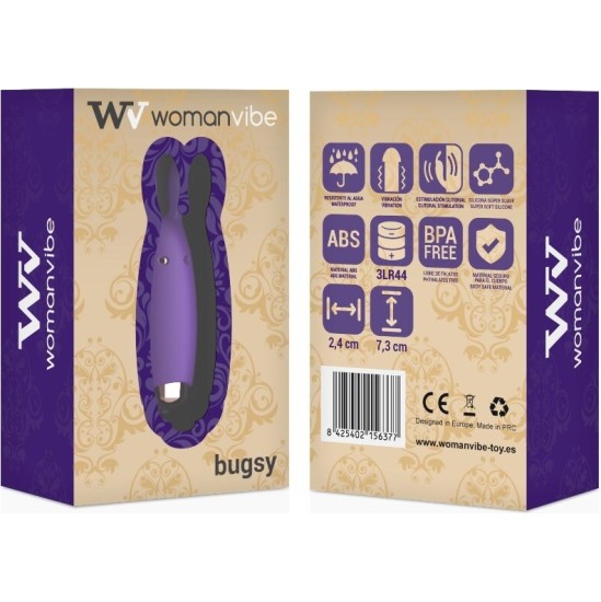 Womanvibe BUGSY SILICONE RABBIT STIMULATOR