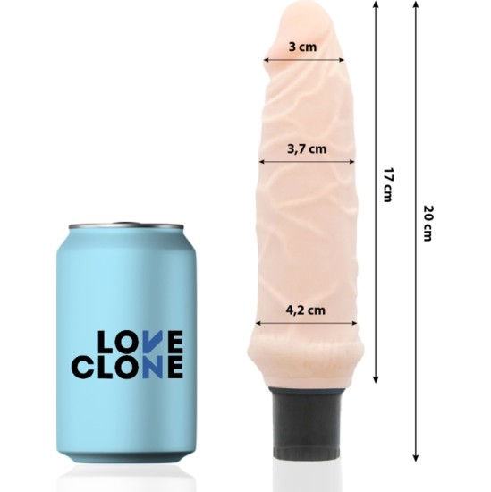 Loveclone IVAR SELF LUBRICATION VIBRATOR 20 CM -O- 3.7 CM