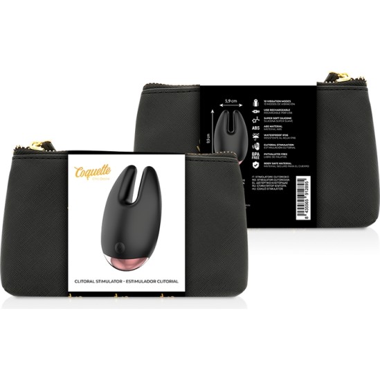 Coquette Toys COQUETTE CHIC DESIRE - CLITORIAL STIMULATOR BLACK / GOLD
