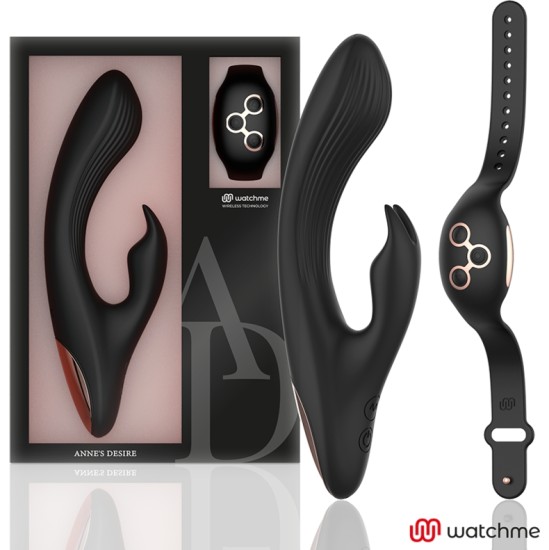 Anne&acute;s Desire ANNE'S DESIRE - RABBIT REMOTE CONTROL TECHNOLOGY WATCHME BLACK/GOLD