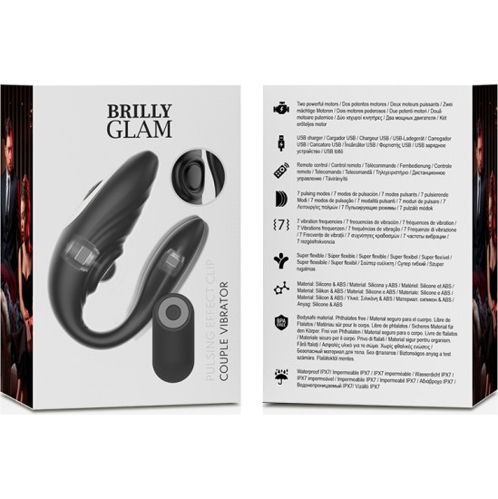 Brilly Glam COUPLE PULSING & VIBRATING REMOTE CONTROL