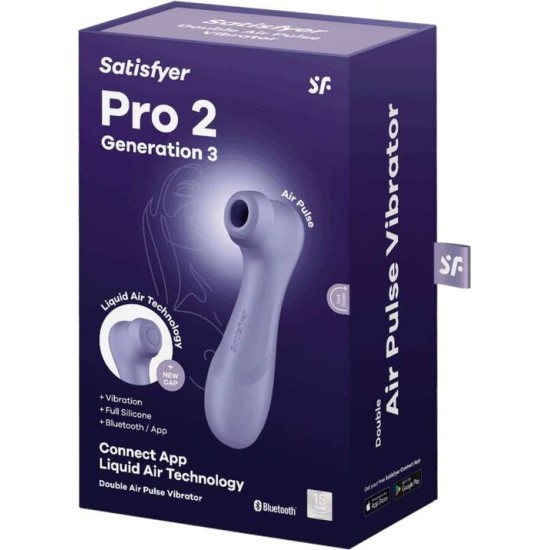Satisfyer Air Pulse SATISFYER - PRO 2 GENERACI&Oacute;N 3 LILAC BLUETOOTH & APP