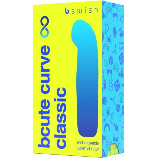 B Swish BCUTE CURVE INFINITE CLASSIC RECHARGEABLE SILICONE VIBRATOR YELLOW