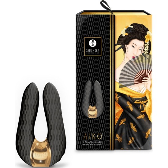 Shunga Toys SHUNGA - AIKO INTIMATE MASSAGER BLACK
