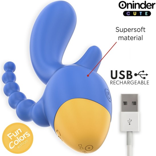 Oninder Cute LOVE 3 SOME TRIPLE VIBRATOR - FREE WORLDWIDE APP