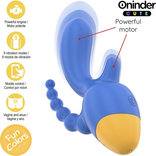 Oninder Cute LOVE 3 SOME TRIPLE VIBRATOR - FREE WORLDWIDE APP