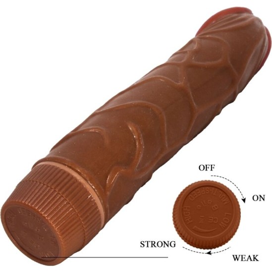 Baile BOB REALISTIC VIBRATOR 22.5 CM MULATTO