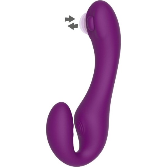 Xocoon 2 IN 1 STRAPLESS STRAP-ON VIBRATOR WITH REMOTE CONTROL PURPLE