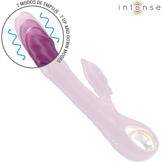 Intense Fun INTENSE - HALLE MULTIFUNCTION VIBRATOR WITH DOLPHIN STIMULATING TONGUE PURPLE
